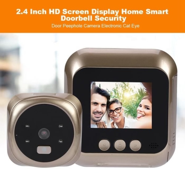 Smart Home Electronic Viewer, 2,4" skärmdörrklocka Säkerhetskamera HD-CHE