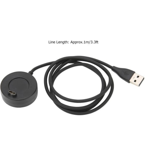 WIP-klocka laddare Laddare Klocka Power Dock USB-laddningskabel 1m Date Sync-sladd för Garmin