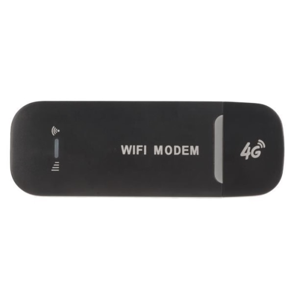 HURRISE SIM WiFi Dongle 4G WiFi Router Svart Upp till 10 användare Enkel anslutning Stabil USB Plug and Play 4G LTE Router för