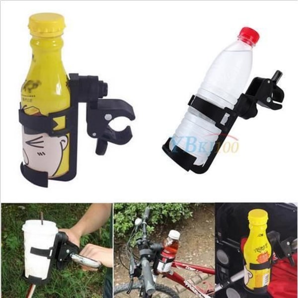 Flaskhållare för Barnvagn Cykelvagn Barnvagn Mugghållare Multifunktion Nappflaskhållare