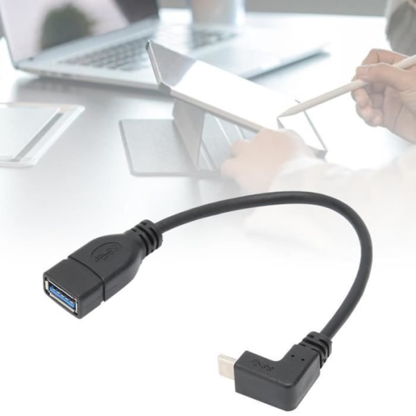 EJ.life USB 3.1-omvandlarkabel USB 3.1-omvandlaradapterkabel Tråd typ C hane till 3.0 OTG AF för telefon