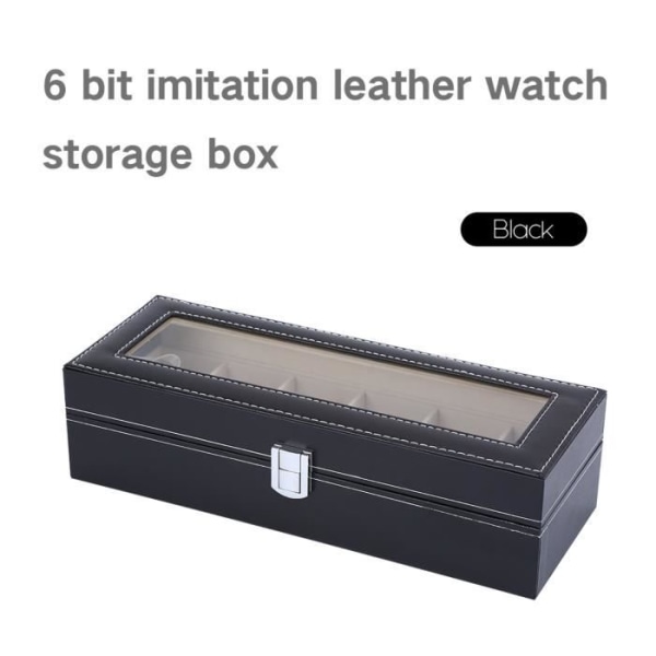 FHE -Display, Box, Watch Box, 6 fack, Svart-7457216644611