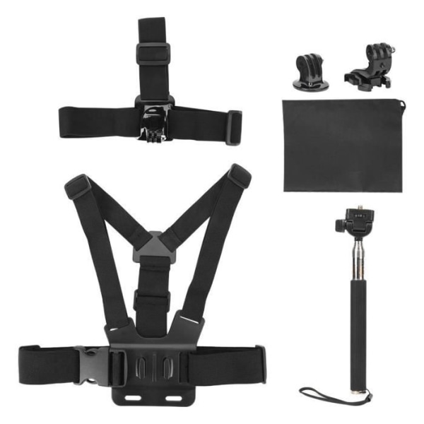 ZJCHAO Action Camera Kit 5 i 1 Universal Action Camera Accessories Kit för Gopro Sports Camera Mount Bracket