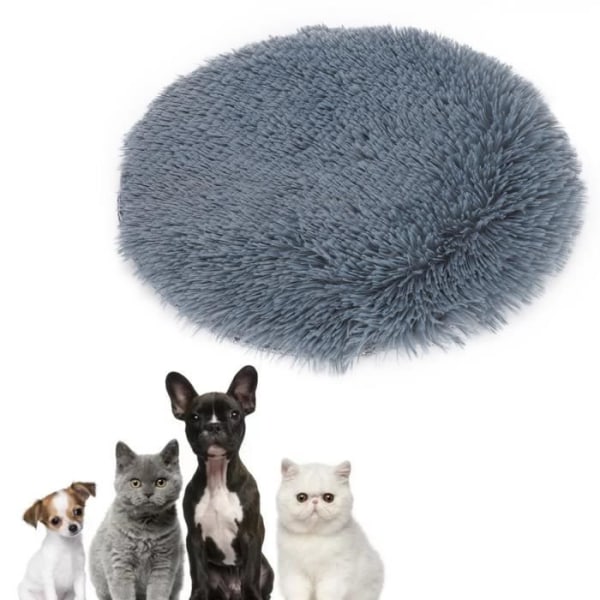 eto Pet Winter Plush elektrisk värmefilt för liten hund katt USB-laddning (silvergrå)