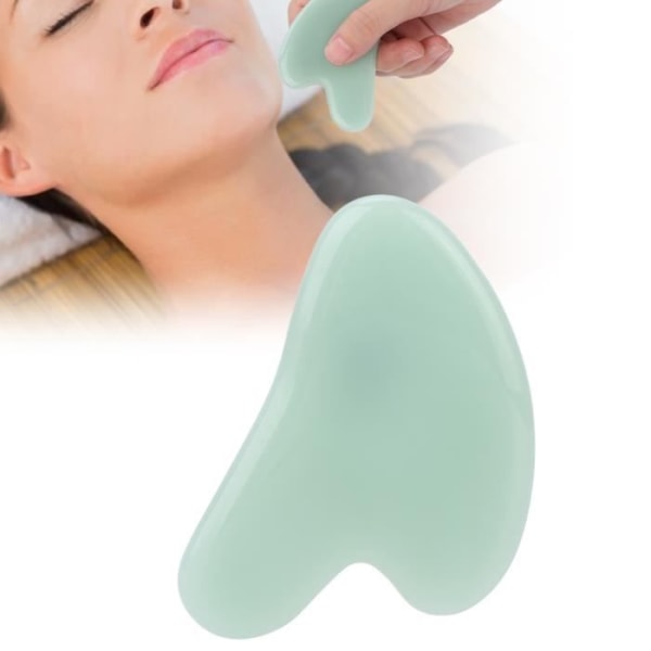 Cikonielf Jade Stone Guasha massageverktyg Gua Sha ansiktsverktyg Natural Jade Stone Guasha massagebräda för ansikte