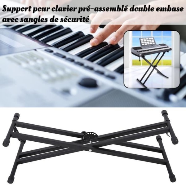 Robust och hållbar bärbar X Shape Piano Keyboard Stand - Perfekt kvalitet - FHE - 50