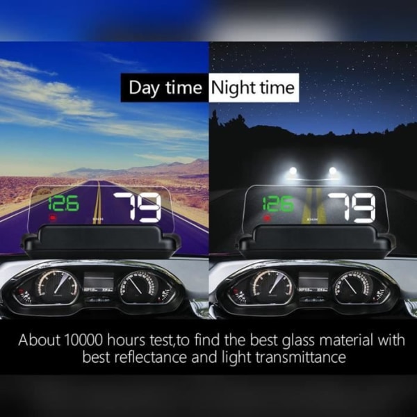 OBD2 Head Up Display HUD Digital Car Speedometer C500