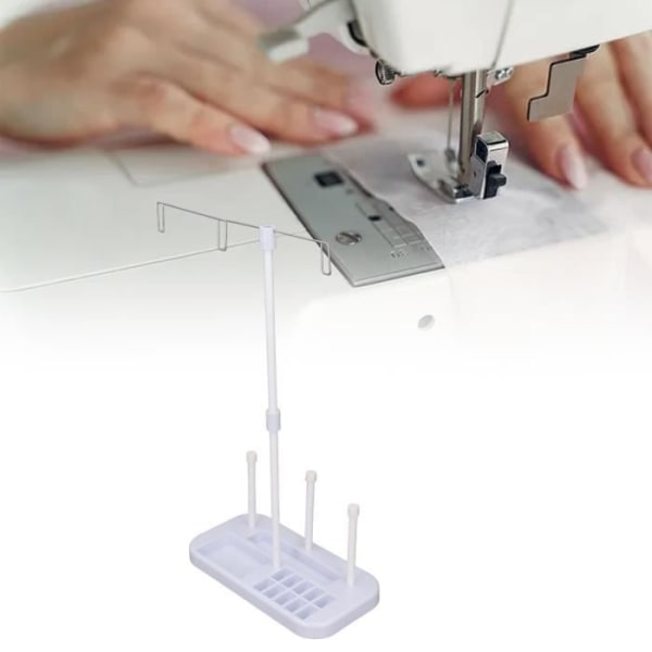 LOCK - Symaskin Trådhållare Hushålls Trippelspole Dubbelspole Avtagbar Lätthängande trådhållare för broderi