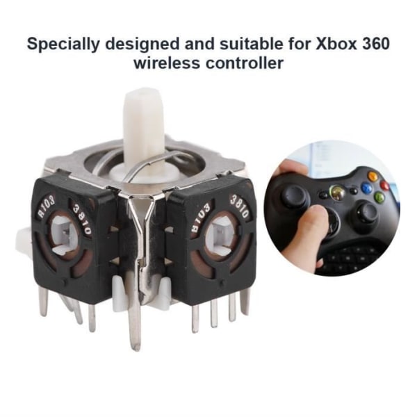 BOYOU Wireless 3D Controller Joystick Analog Sensor Module Ersättning för Xbox 360 Controller (5 delar)