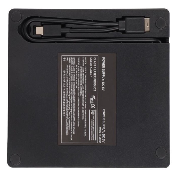 Cikonielf USB 3.0 CD-ROM Optisk enhetsläsare Löstagbar extern DVD-enhet USB3.0/USB2.0 5 Gbps enhetskåpa