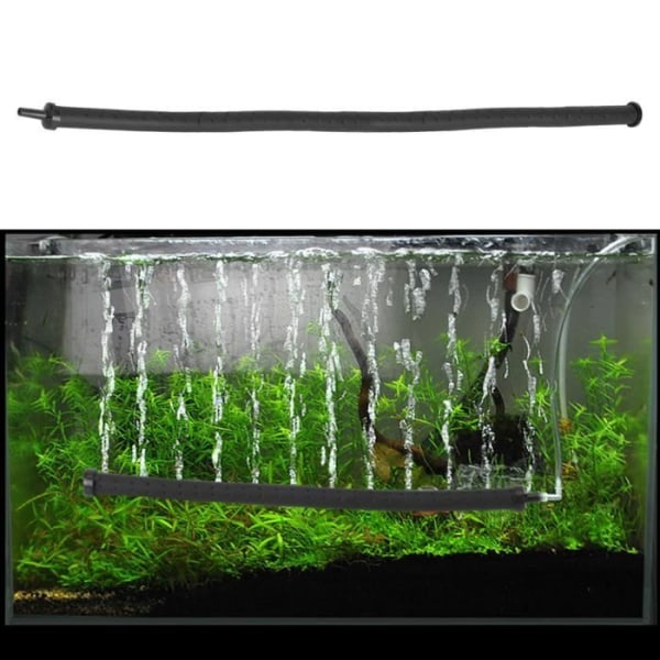 VINGVO Bubble Bar Aquarium Fish Tank Tillbehör Fish Tank Plast Syrgas Luftbubbl Diffuser Bar Tube Pump (45cm)