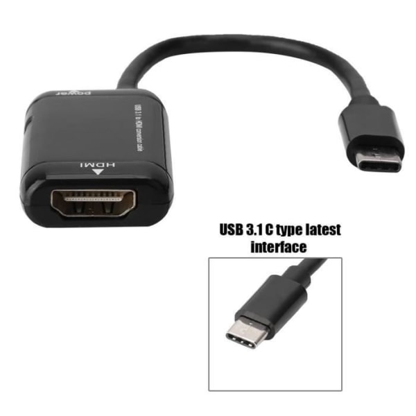 BOYOU USB-C Typ C till HDMI Adapter USB 3.1-kabel för MHL Android-surfplatta