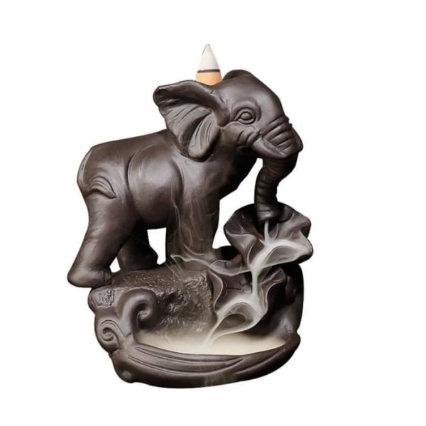 Keramisk backflow rökelsebrännare hemkontorsprydnad (elefant)