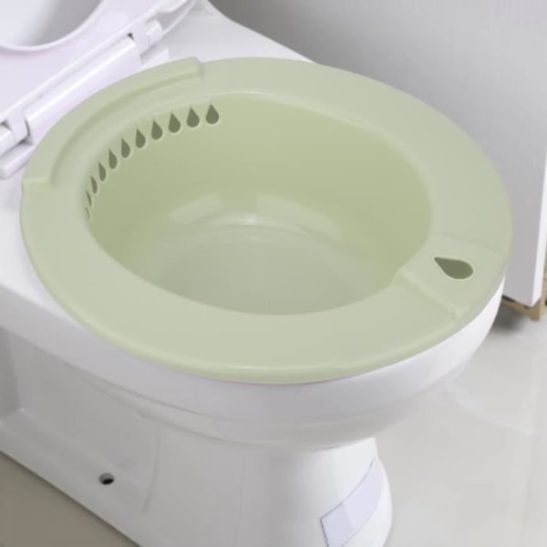 Cikonielf Over The Toilet Sitz Bath, Care Basin, för Höftrengöring Gravida äldre Postoperativ vård apotek toalettskål Grön
