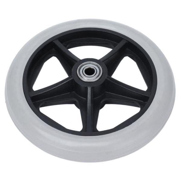 Cikonielf 6in Solid Wheel 6in 150mm 5 Hål Solid Wheel Anti-Slip PU Rullstol Rollator Hjul DIY Wheel