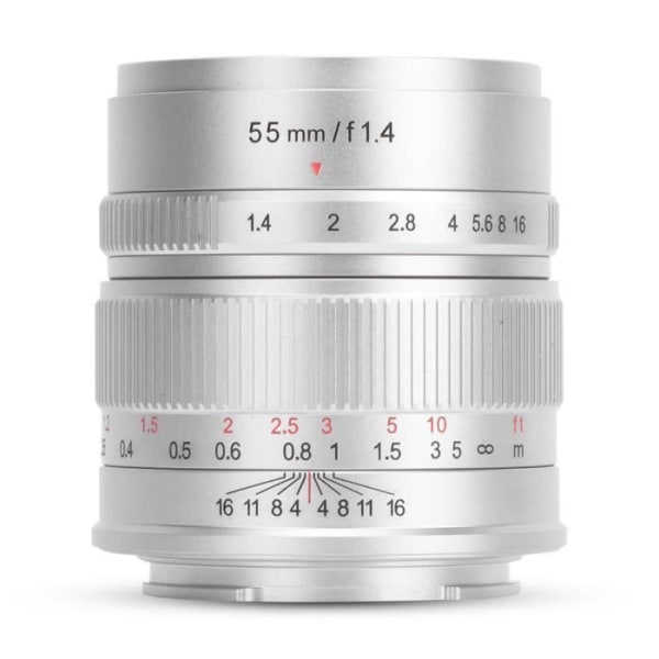 VBESTLIFE-objektiv 55 mm F1.4 VBESTLIFE-kameraobjektiv 55 mm F1.4 optiskt objektiv Fuji FX Portobjektiv Silver