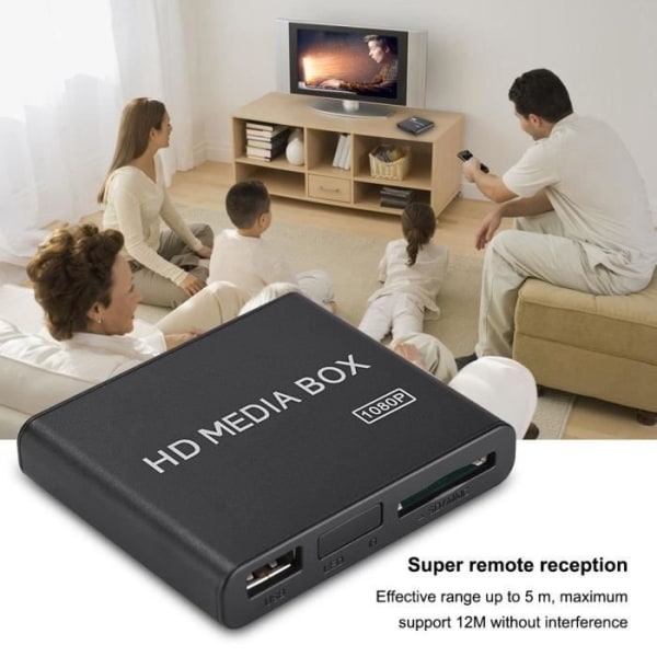 HD Box Multimediaspelare TV USB HDMI 1080P Media Video MP3-spelare AVI USB SD