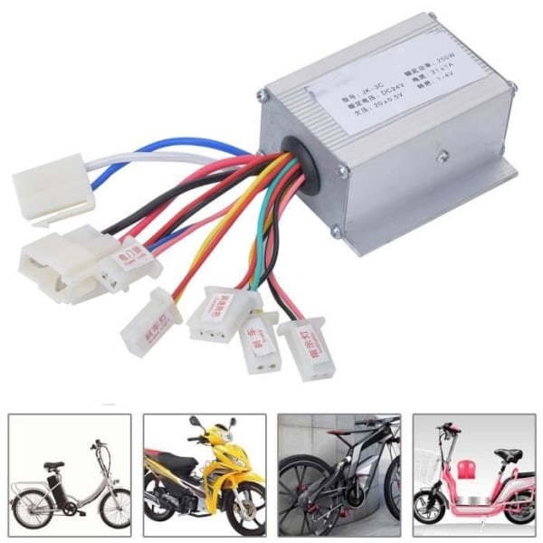 Borstad kontroll för elscooter | 24V 250W aluminiumlegering elektrisk cykelborstekontroll | Håller med