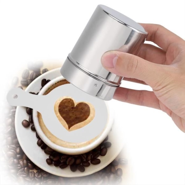 16 st formar Latte Cappuccino Dekorationsverktyg Plast Kaffe Schabloner Mall