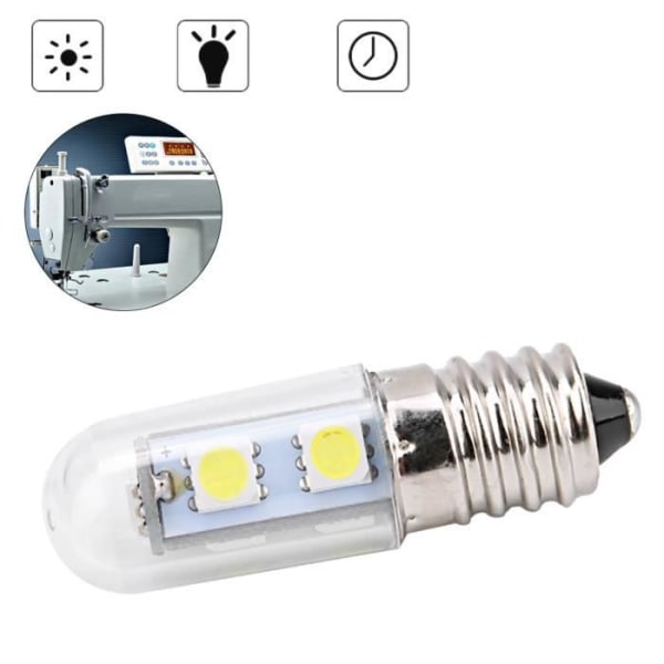 Zerone Elektrisk Glödlampa Vit 220V 1,5W E14 LED Majslampa Lampa för Kylskåp Fläktkåpa Symaskin