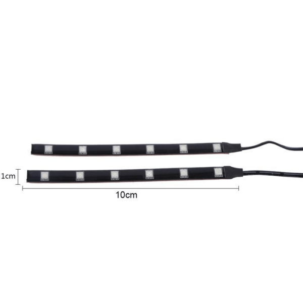 Cikonielf LED Strip Blinkers 2x 6LED 5050 SMD Motorcykel LED Strip Blinkers Blinker Blinker Amber