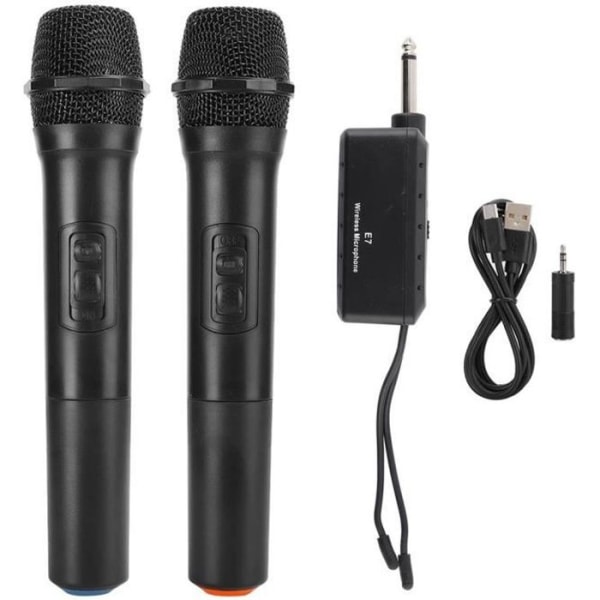 Trådlös handhållen mikrofon, Universal E7 högfrekvent med antenntillbehör, för KTV, Karaoke, Möten