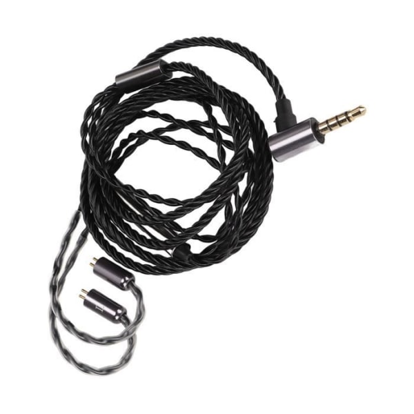 ZJCHAO hörlurskabel, syrefri kopparuppgraderingskabel för hörlurar med mikrofon för 2-stifts 0,78 mm kontaktuttag