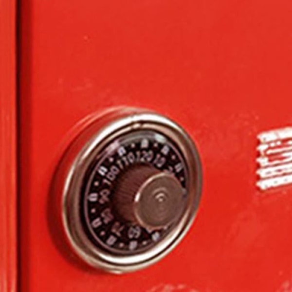 VBESTLIFE Säkerhetsbox Barnspargris Digitalt kombinationslås Gör-det-själv Pengasparbox Säkerhetsbox Röd