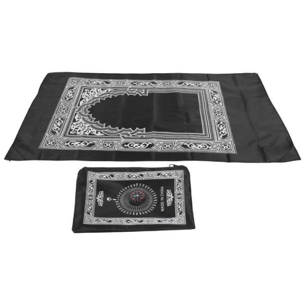 PAR-vattentät muslimsk bönematta stabiliserande järnhörnfilt med kompass 60 x 100 cm