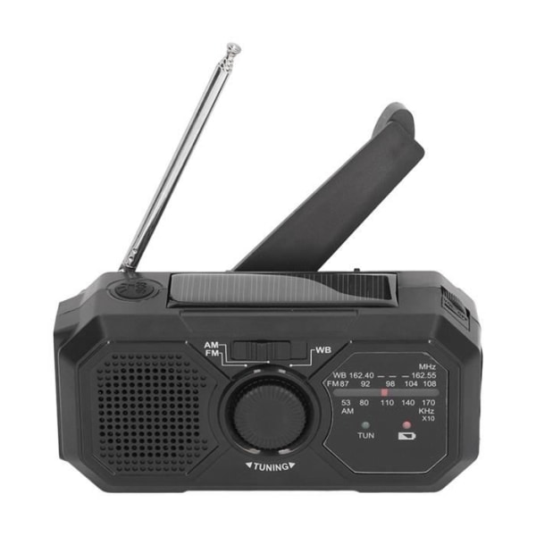 VBESTLIFE Emergency Hand Crank Radio NOAA Solar Crank Radio Multifunktionell Handvev Väder Emergency Radio
