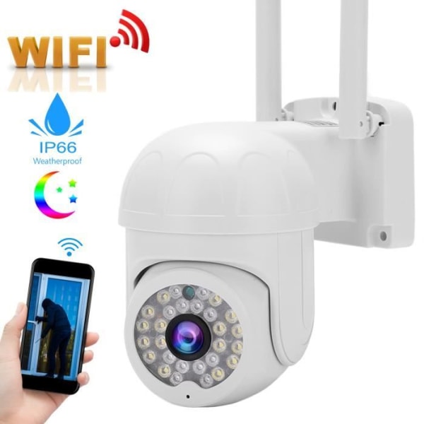 VBESTLIFE Outdoor WiFi Monitor för trådlös hemövervakningskamera Regntät dammtät övervakning
