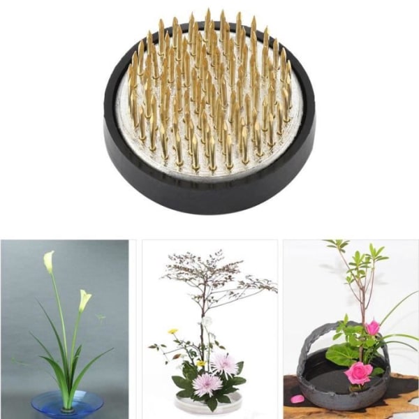 Runt blomsterarrangemang Pin Ikebana Kenzan Blomdekoration Fast arkiveringsverktyg (diam. 50 mm)