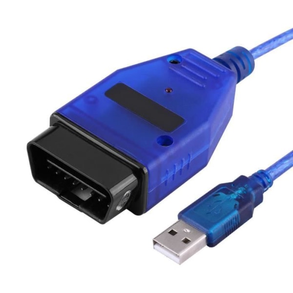 ARAMOX bil USB linbana OBD2 USB kabel skanner skannerverktyg för KKL 409.1 blå