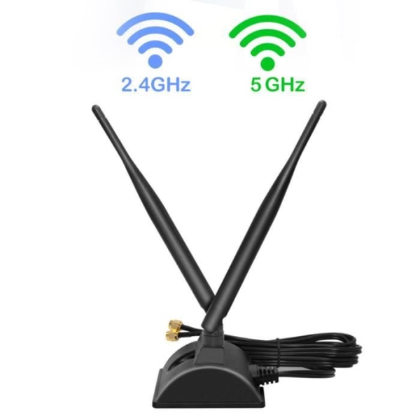 2,4G/5G Dual Band WiFi-antenn 6DBI RP-SMA Kit för trådlös nätverksroutertillbehör-LAF