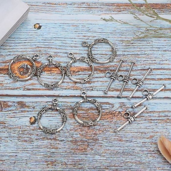 BOYOU T Shape Spänne 20 st Vintage Handgjorda Toggle Halsband Armband Diy Smycken fynd