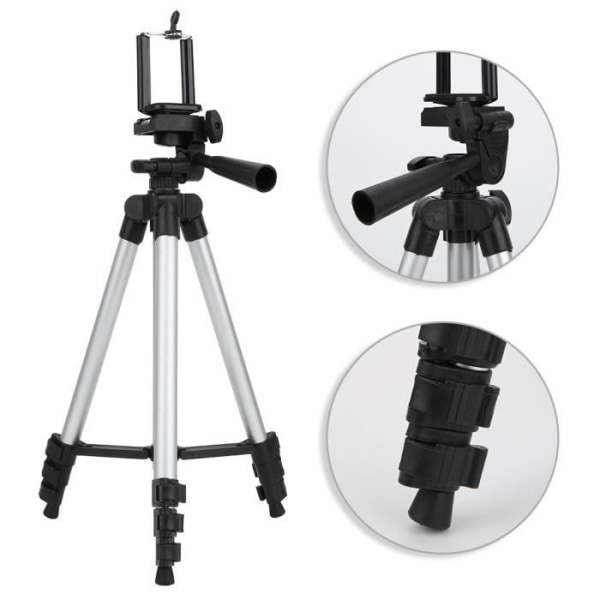 VBESTLIFE Mobiltelefon Stativ Mobiltelefon Live Tripod 3110 Aluminiumlegering 1/4" Skruv