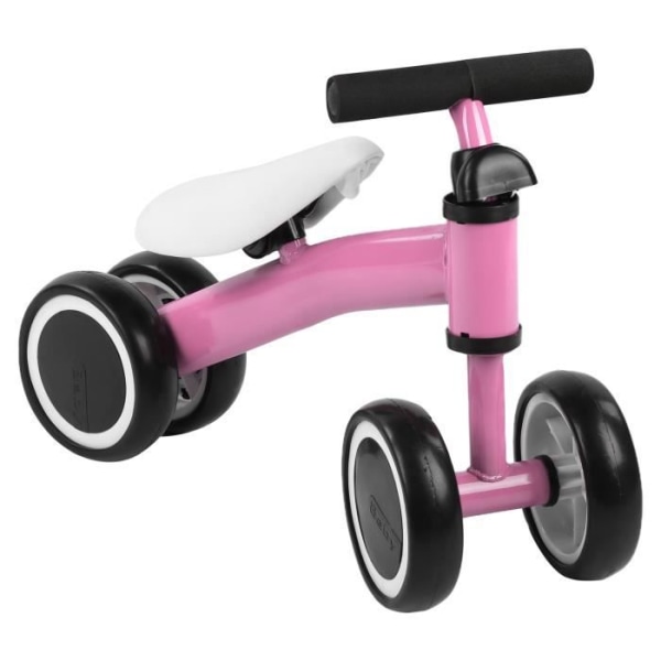 FHE - Balanscykel 1-3 år babybarncykel utan pedaler (rosa)-7457216657956