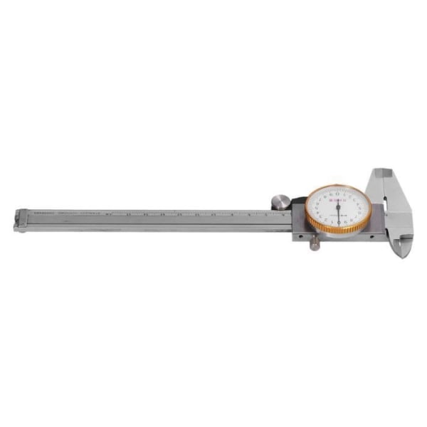 Klocka 0-150 mm rostfritt stål Stötsäker Vernier Mätmätare Upplösning 0,02 mm gör-det-själv (mikrometer