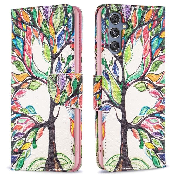 Wonderland Samsung Galaxy M34 Flip Cover - Livets Træ Multicolor multicolor