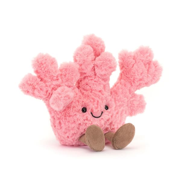 [2F]Jellycat Amuseables Coral Plush, Mjukt Havsdjur, Rolig Present