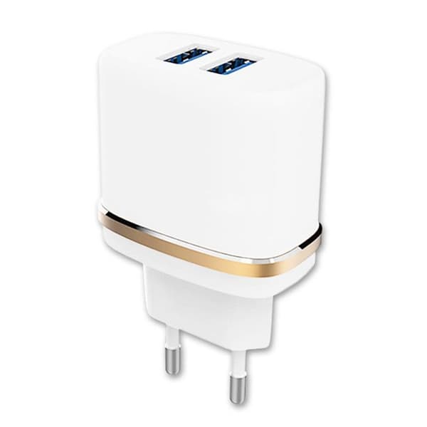 Strømadapter - PH26 - General Mobile Era 30 - Ultra-hurtig - 2 USB-porte - 3.1A