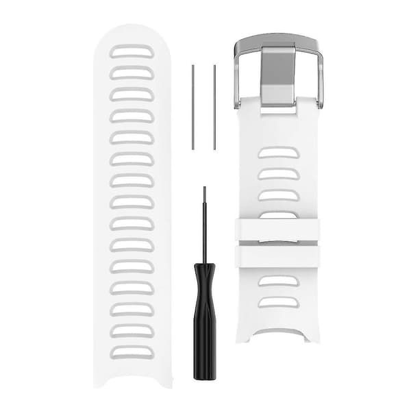 Silikoninen ranneke Garmin Forerunner 610 -kelloon White
