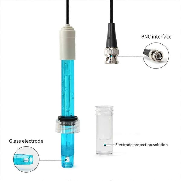 【2F】PH-elektrodesensorprobe Industri Laboratorium Basseng Vannanalysator