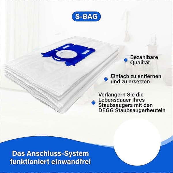 Dammsugarpåsar 20-pack kompatibla med Philips AEG och Electrolux dammsugare - S-BAG dammsugarpåsar