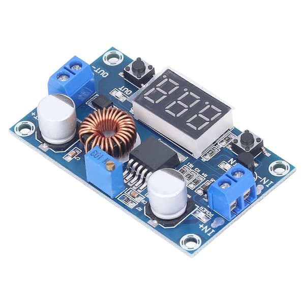 5A 75W DCDC Højeffektiv Buck Modul Justerbar Spændingsdisplay Konverter Regulator Board XL4015