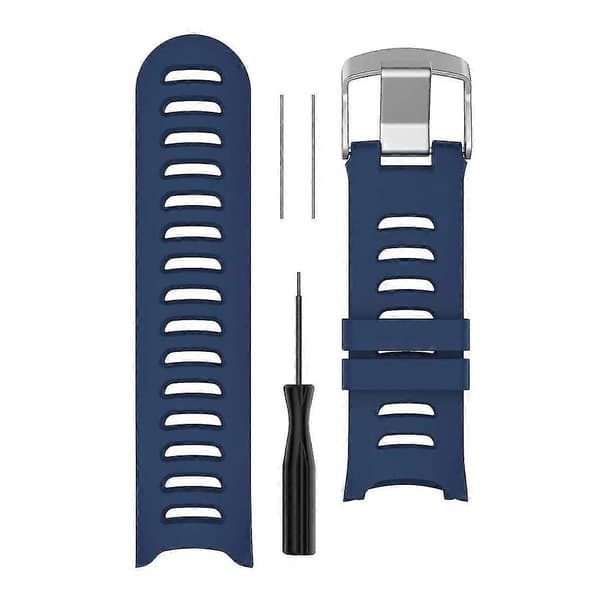 Silikoninen ranneke Garmin Forerunner 610 -kelloon Dark Blue
