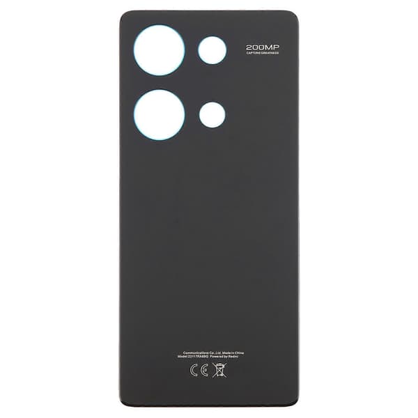 (Ny) For Xiaomi Redmi Note 13 Pro 4G Batteribakdeksel Black