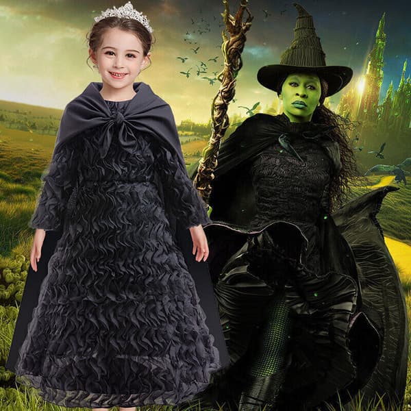 Ond Elphaba Heksekostume Kappe Cosplay Maskeradefest Outfit Karneval Only Hat