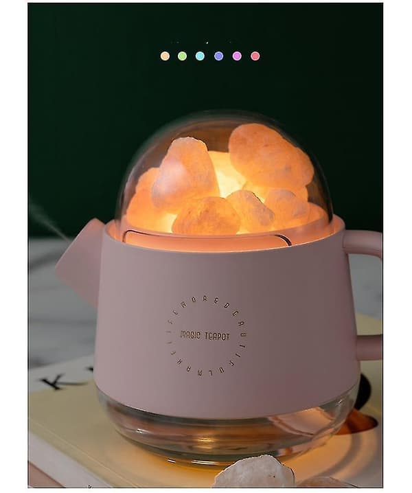 [2F]Bærbar krystall aromaterapi luftfukter USB trådløs vannkoker aromaolje diffuser|luftfukter