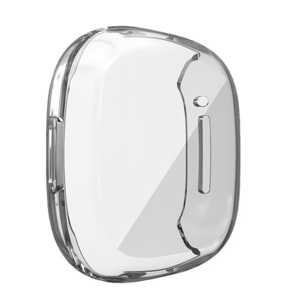 Heltäckande mjukt TPU-fodral Stötsäkert skyddsfodral för Versa3 Sense Silver